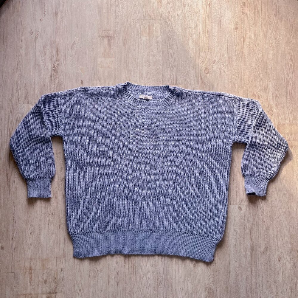 Aeropostale Oversized Knit Sweater - Blue